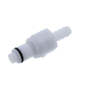 APCD22004 Valved In-Line Hose Barb Coupling Insert 1/4 ID Barb