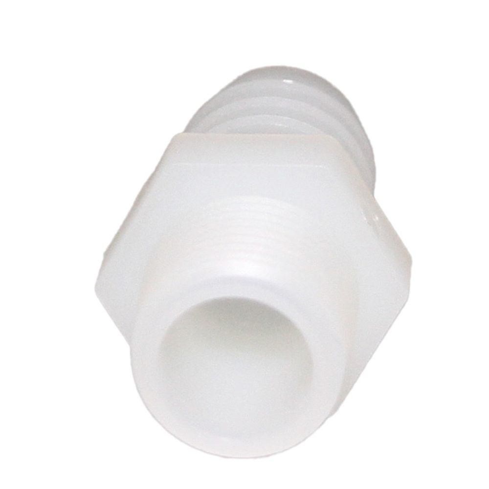 Male Barb Adapter - 5/8 ID x 3/8 MNPT - Natural Nylon