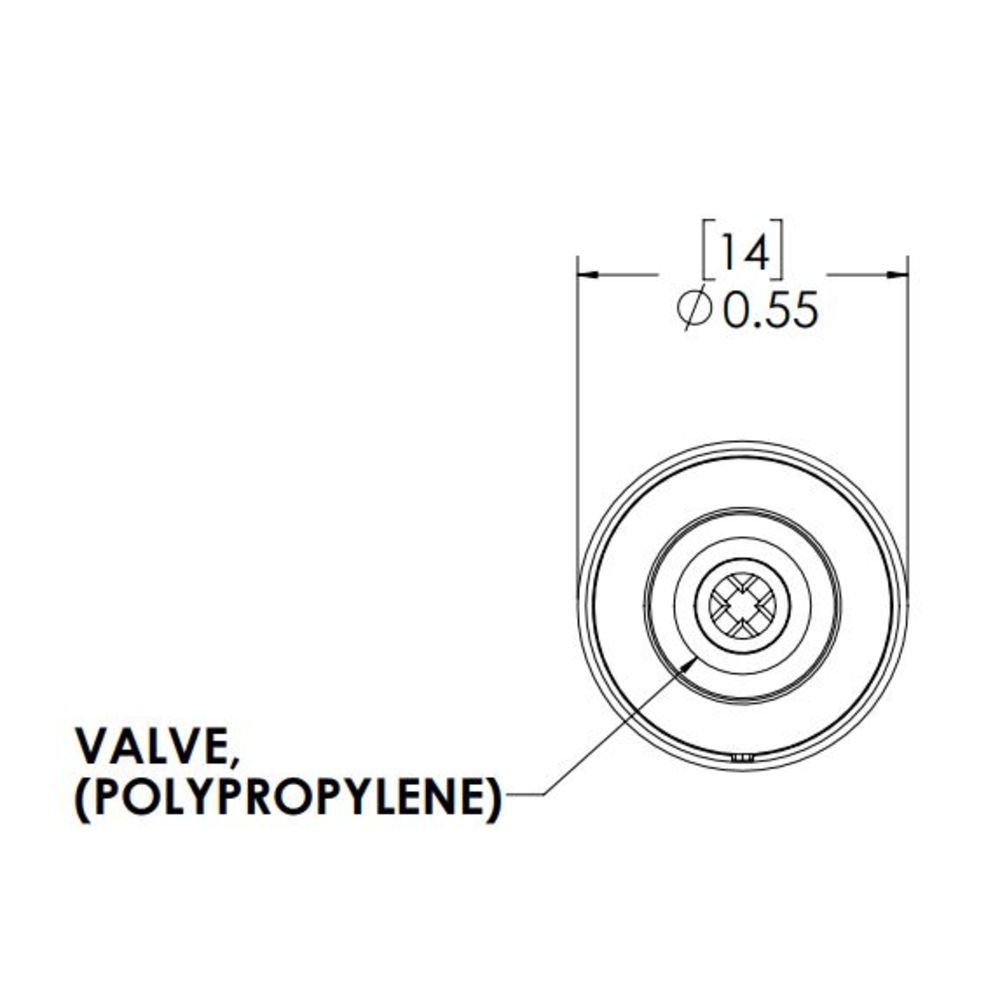LinkTech 20PPV Inline Plug, Valved, 1/8" HB