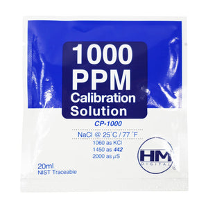 HM Digital TDS 1000 ppm Calibration Solution, 20 ml