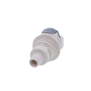 HFCD16835 Valved Panel Mount Hose Barb Coupling Body 1/2 ID Barb