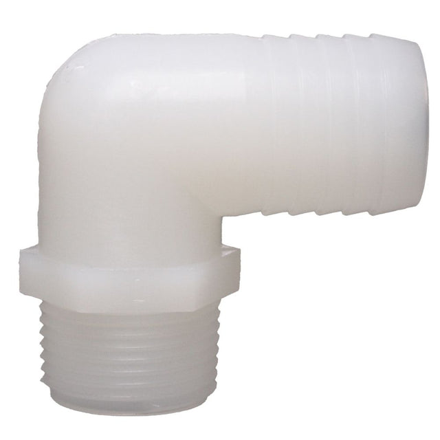 Male Elbow Barb x Male NPT - 3/4" HB x 3/4" MNPT