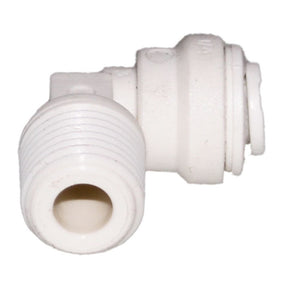 John Guest Fixed Elbow NPTF Polypro - 1/4 x 1/4 NPTF