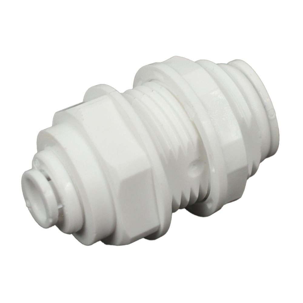 Bulkhead Union Acetal  1/4 qc x 3/8 qc