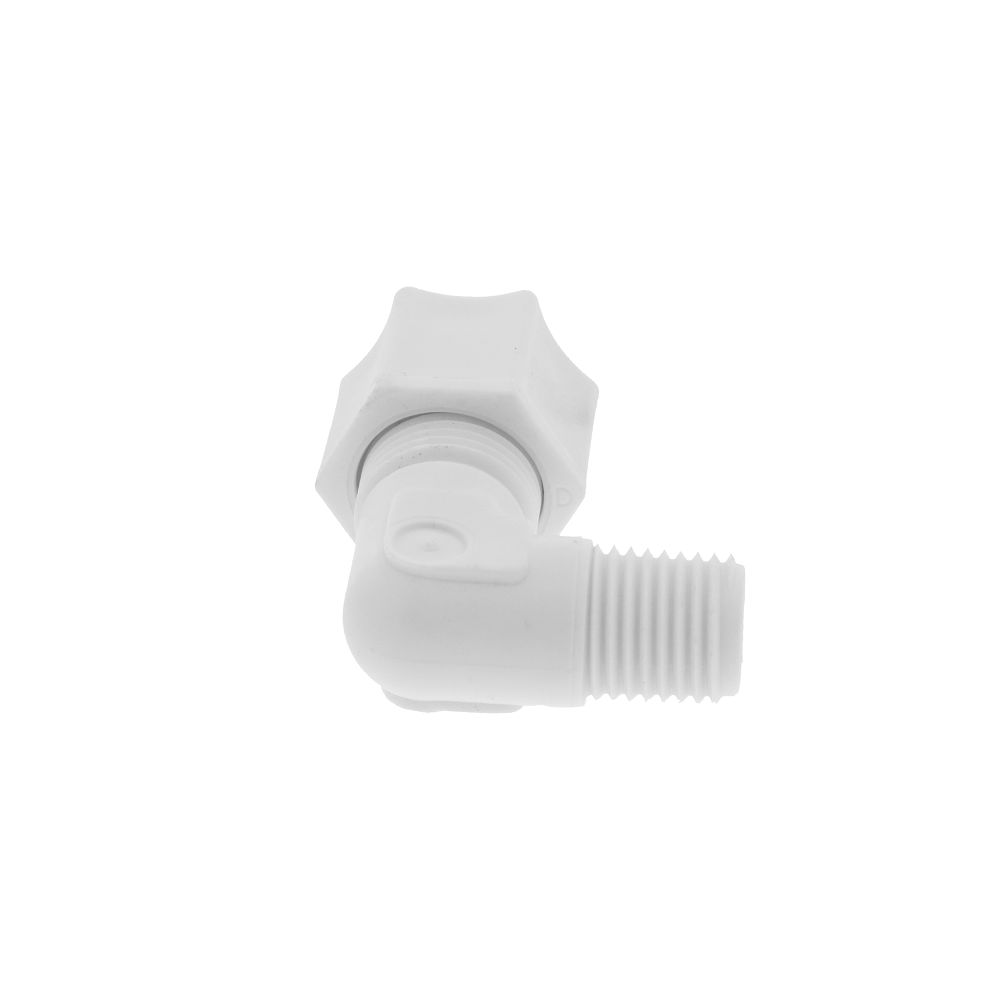 JACO 40-6-4-P-O Polypropylene Male Elbow 3/8 OD Tube x 1/4 MPT