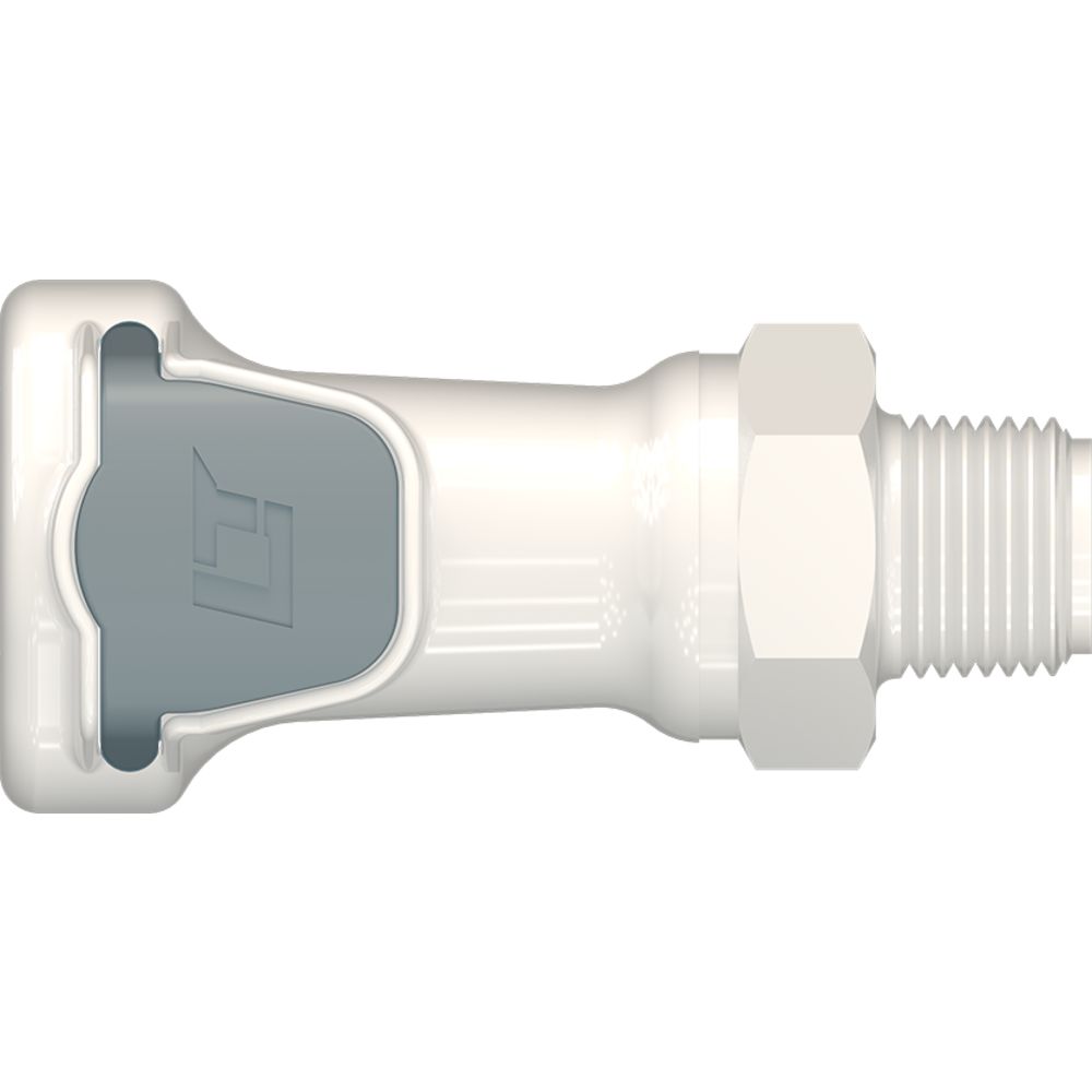 LinkTech 60PS Series Male Threaded Female, Valved, 3/8" MNPT, Polysulfone, EPDM