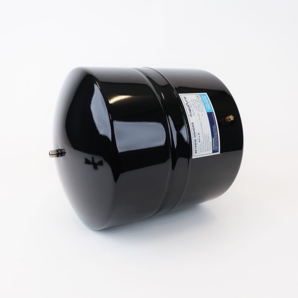 NeoPure Tank RO 4.5 Gallon Black w/Shut-Off Valve - 3/8 x 1/4 NPTF