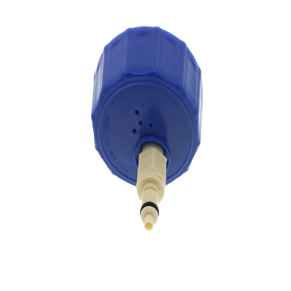 Colder BQ45GL2001 45mm Cap with PMC12 1/4 Hose Barb Valved Inline Insert