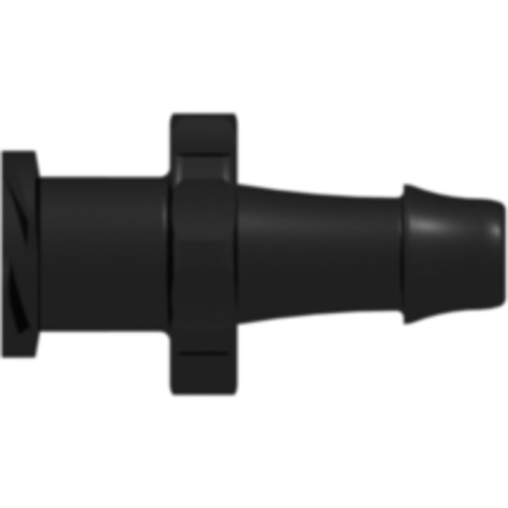 LinkTech Female Luer Thread Style to 500 Series Barb, 5/32" [4.0 mm] ID Tubing, Black Nylon