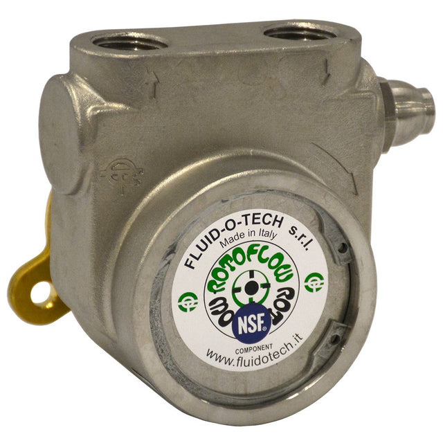 Fluid-o-Tech Stainless Steel Rotary Vane Pump 250 gph 1/2" NPT