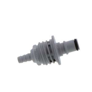 NS4D42004 Valved Panel Mount Hose Barb Coupling Insert 1/4 ID Barb