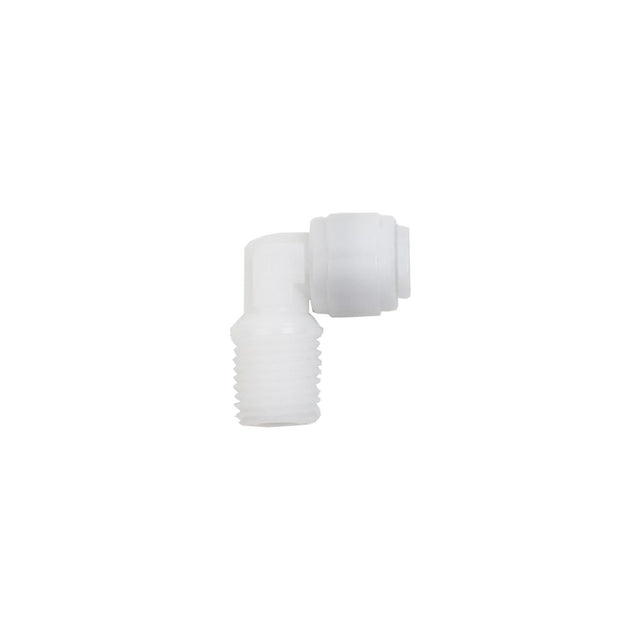NeoFit - Acetal Natural White Male Elbow- 1/4"tube OD x 3/8"NPTF