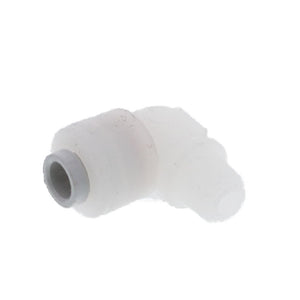 Kynar PVDF Male Elbow - 1/4 x 1/8 NPTF