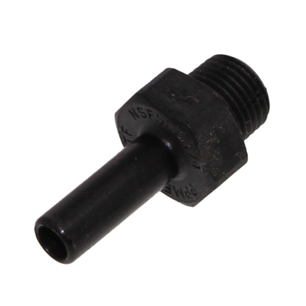 John Guest Stem Adapter BLACK ACETAL - 8mm x 1/8 BSPT