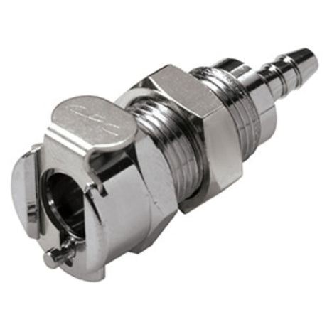MC1602 Panel Mount Hose Barb Coupling Body 1/8 ID Barb