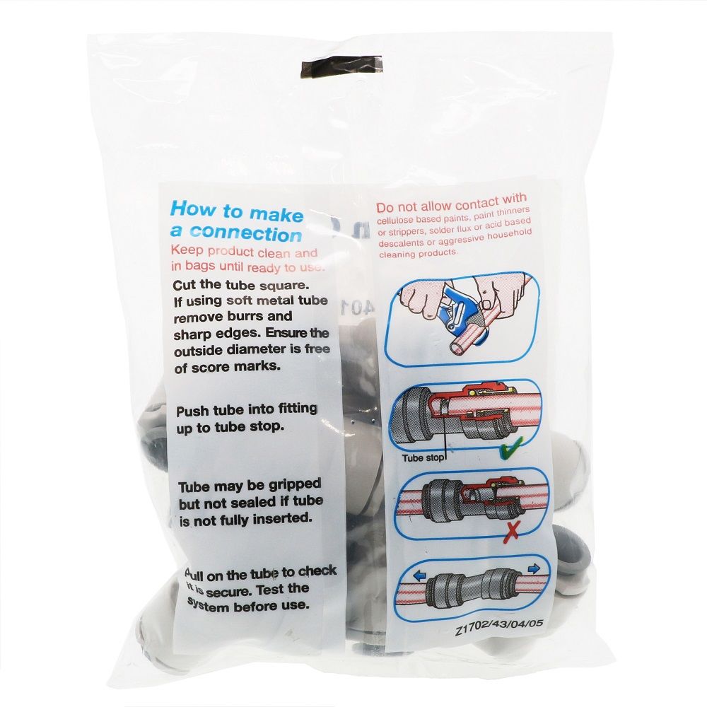 John Guest Superseal [both] Elbow Union - 3/8 x 3/8