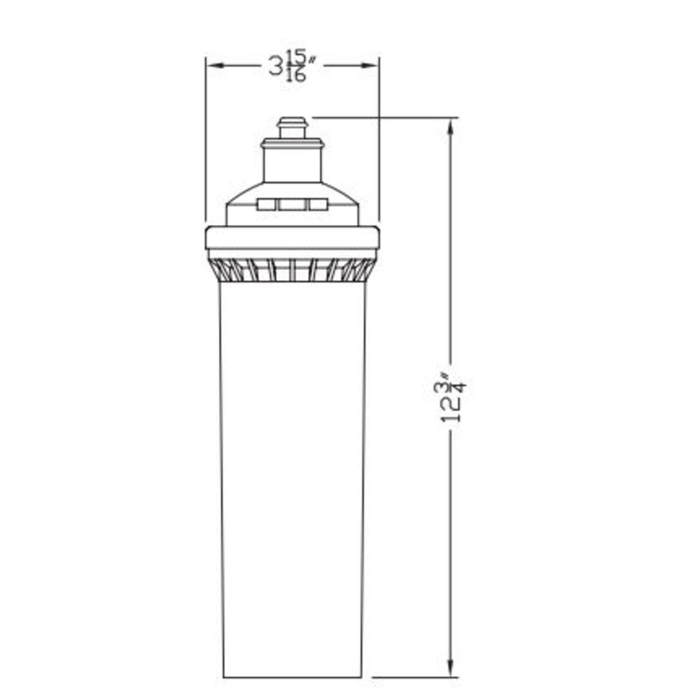Optipure CTO Sediment w/ Isonet for Scale 0.5 Micron 1.5gpm 15k Cap Cartridge