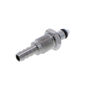 MCD4204 Valved Panel Mount Hose Barb Coupling Insert 1/4 ID Barb