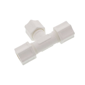 JACO 70-8-P-PG Polypropylene Union Tee 1/2 OD Tube x 1/2 OD Tube x 1/2 OD Tube
