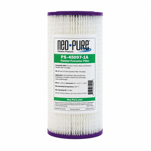 Neo-Pure PS-45097-1A  9-3/4" BB High Efficiency Pleated Filter 1 micron ABS
