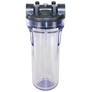 Pentek 150587 10" 3G Standard Filter Housing Black/Clear MB Cap w/ PR - 3/4" FPT