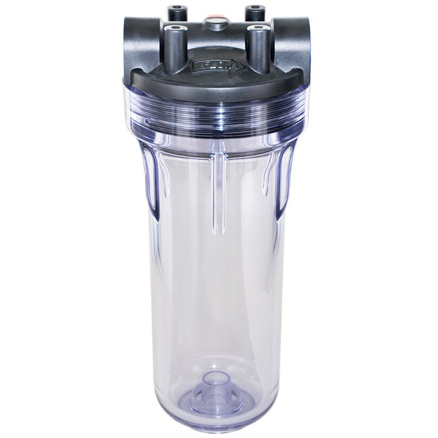 Pentek 150587 10" 3G Standard Filter Housing Black/Clear MB Cap w/ PR - 3/4" FPT