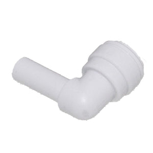 Stem Elbow Connector Acetal [white] - 3/8 Stem x 3/8