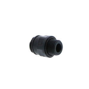 John Guest Male Connector BLACK ACETAL - 8mm x 1/4 BSPP
