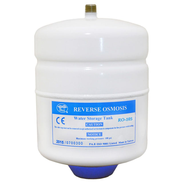 PAE RO-105 Reverse Osmosis Storage Tank Powder Coated Steel 0.5 Gal