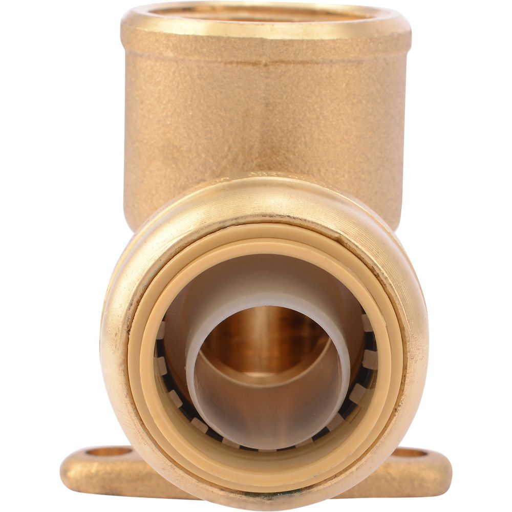 SharkBite® U340LF Lead-Free Brass Push-to-Connect Drop-Ear Elbow - 3/4" x 3/4" FPT