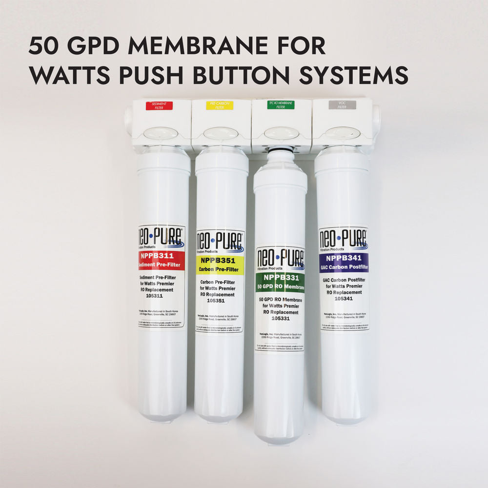 Neo-Pure RO-Pure Membrane Filter 50 gpd Replaces Watts Premier 105331