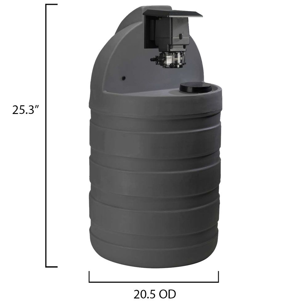 Stenner Single Head Fixed Output Pump with 30 Gallon Tank #1 Tube 3 GPD System