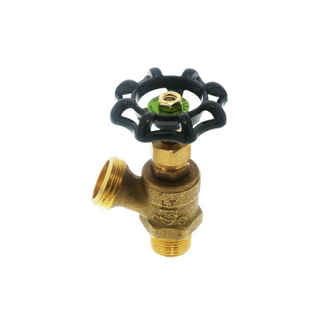 Brass Boiler Drain Full Flow With Stuffing Box Lead-Free 1/2" MIPT x MGHT