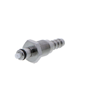 MCD4204 Valved Panel Mount Hose Barb Coupling Insert 1/4 ID Barb