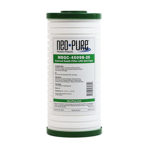 Neo-Pure Whole House Sediment Filter, 9-7/8" x 4-1/2", Model MBGC-45098-25 [25 Micron]