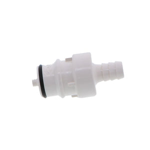 HFCD22635 Valved In-line Hose Barb Coupling Insert 3/8 ID Barb