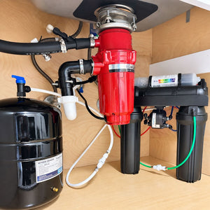 neoPure 4 Stage 75 GPD Residential Full Solution RO System, 0.5µ CTOX, Permeate Pump & AG Faucet CH