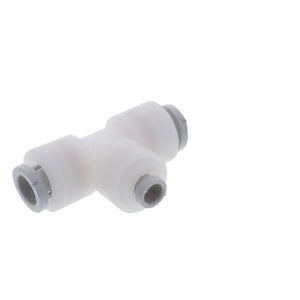 Kynar PVDF Male Branch Swivel Tee - 3/8 x 1/8 NPTF