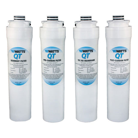 Watts WQT4RO11 Quick Twist RO Annual Replacement Filter Kit With Membrane
