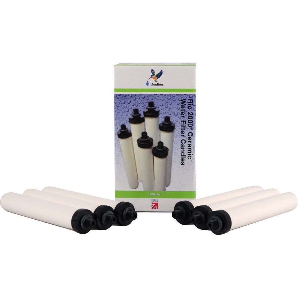 Doulton RIO 2000 Replacement Ceramic Water Filter Candle [6 pack]