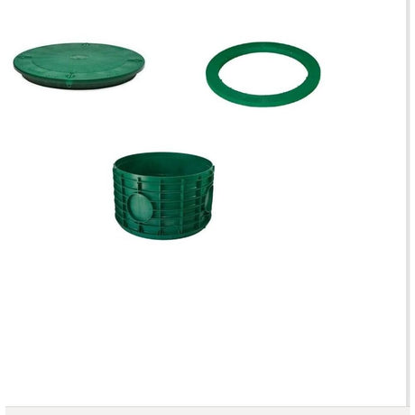 24 x12 Inch Tuf-Tite Bundle - 24x12 riser, 24 inch flat lid & 24 inch ring adapter