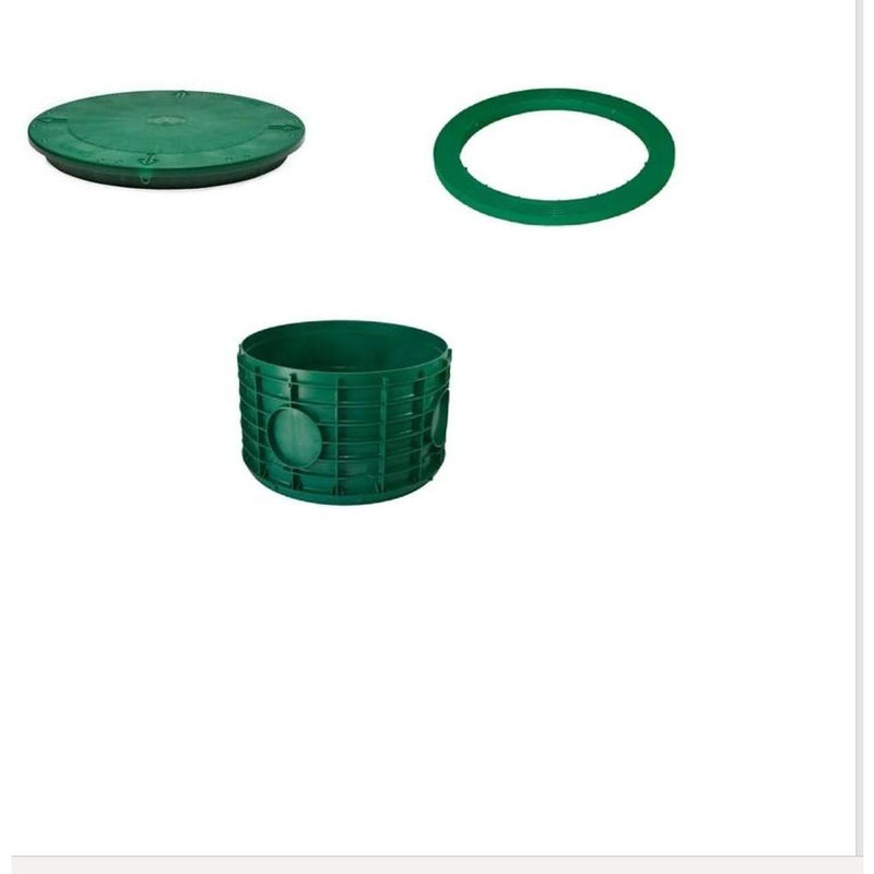 24 x12 Inch Tuf-Tite Bundle - 24x12 riser, 24 inch flat lid & 24 inch ring adapter