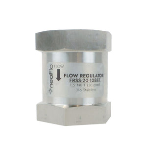 Neo-Pure Stainless Steel  Flow Control 20 gpm 316SS 1.5" FPT x FPT