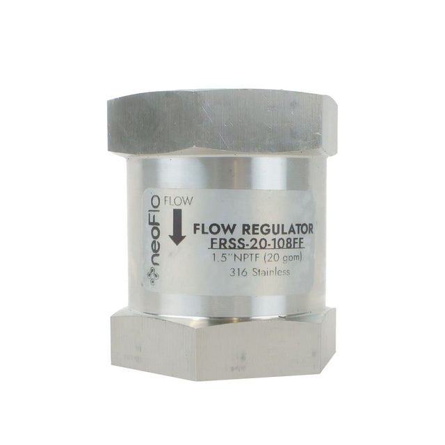 Neo-Pure Stainless Steel  Flow Control 20 gpm 316SS 1.5" FPT x FPT