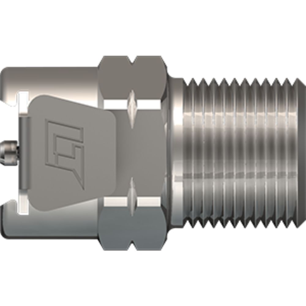 LinkTech 20CB Series Male Thread Female, Valved, 1/4" MNPT, Chrome Brass, Buna N