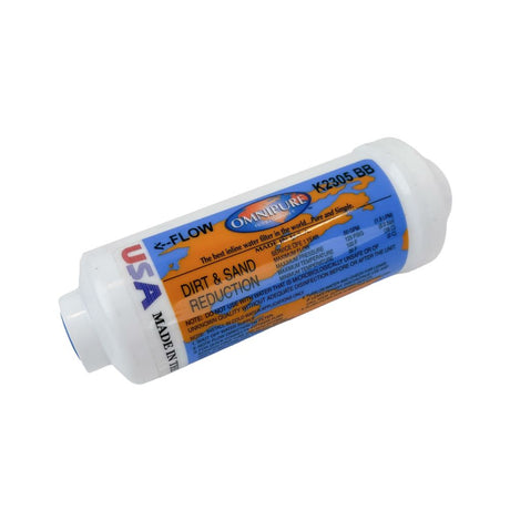 Omnipure Inline K2305-BB 5 mic Sediment Prefilter - 6" x 2" Filter - 1/4" FPT