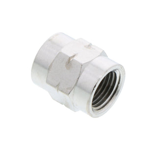 Nickel Plated Brass Coupling 1/8 NPTF x 1/8 NPTF