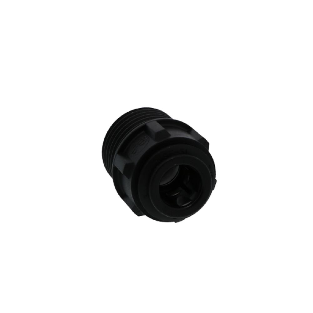 John Guest Male Connector NPTF Black Polypropylene  - 3/8 x 1/2 NPTF