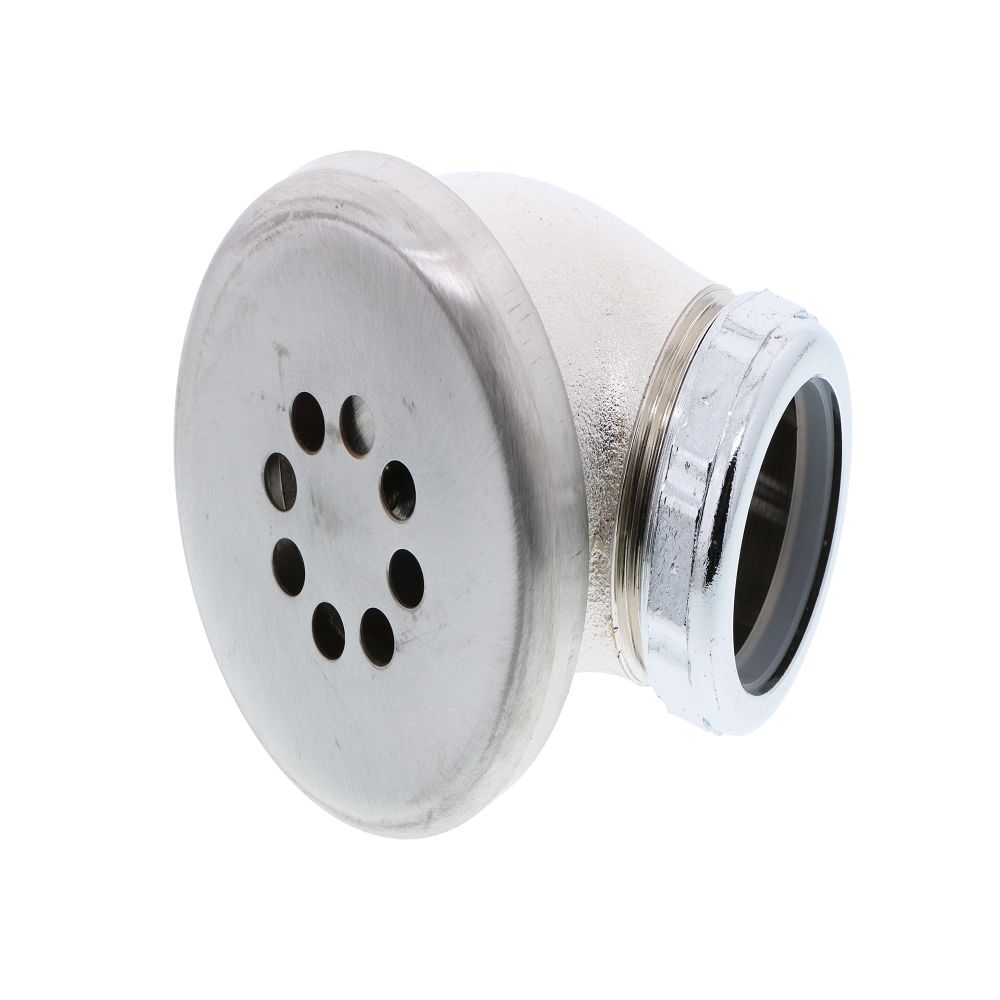 T&S Brass 011356-45 Overflow Head Assembly, Chrome Plated Brass Body & SS Strainer