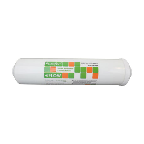 K33 11" Inline GAC Filter, Blockfree White, 1000 Iodine Rating